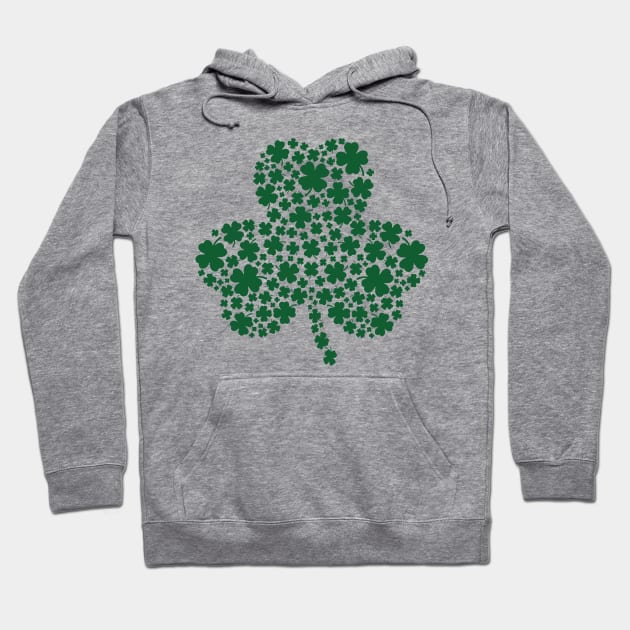 Shamrock St. Patrick's Day Clover 3 Hoodie by TDH210